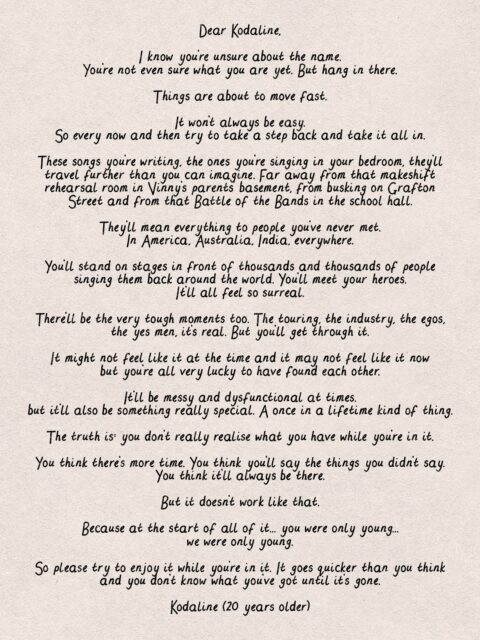 Dear Kodaline…