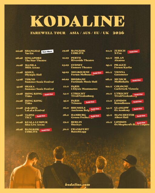 Excited to come back to Shanghai in August, tickets on sale 20th May, 5pm local time. Beijing keep your eyes peeled 👀

Final tickets for Europe also available.