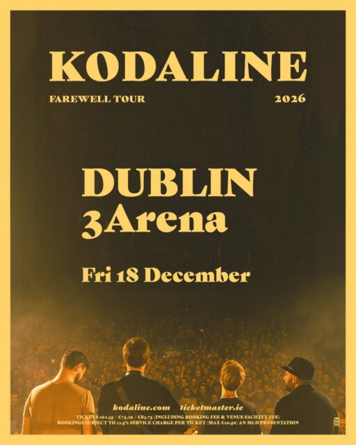 After the overwhelming response in Dublin and Cork, it just didn’t feel right to walk away without doing one last show in Ireland to close our farewell tour in December. We felt we owed it to the fans who have supported us from the very beginning. The 3Arena has always been a special place for us and with our final album also coming out in October, it feels like the right time to celebrate the songs, the memories and everything we’ve shared together over the years. It’s going to be a very special and emotional night, hope to see you there. VJSM x

Pre-sale on 1st July at 9am, sign up to our mailing list for access.

General tickets on sale 3rd July at 9am.