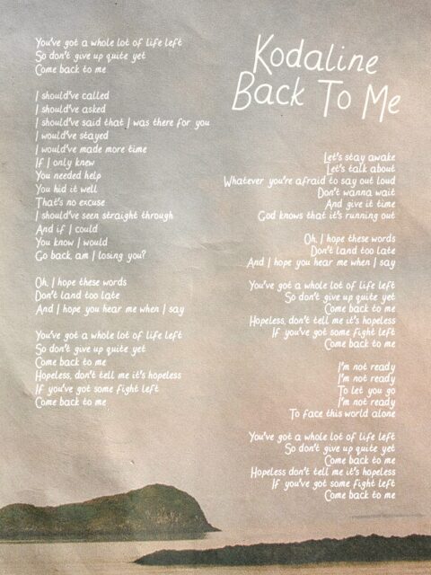 Back To Me lyrics…