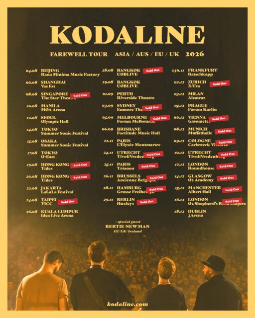 Excited to have @bertie.newman joining us for the EU/UK/Dublin shows. Final tickets available now. See you all soon. VSJM x